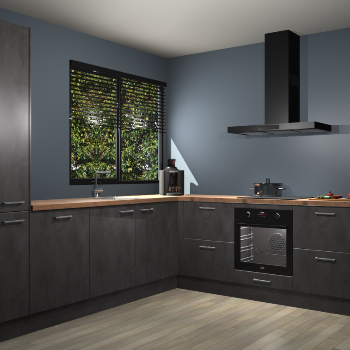 Beton Antraciet keuken Benidorm 52008