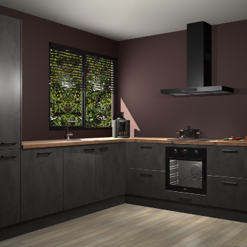 Beton Antraciet keuken Benidorm 52010