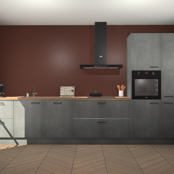 Beton Parelgrijs keuken Leuven 51084