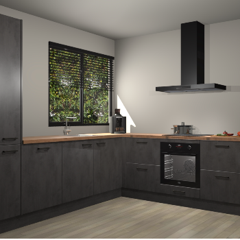 Beton Antraciet keuken Benidorm 52011