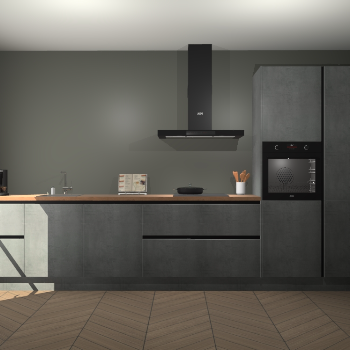 Beton Parelgrijs greeploze keuken Leuven 51088