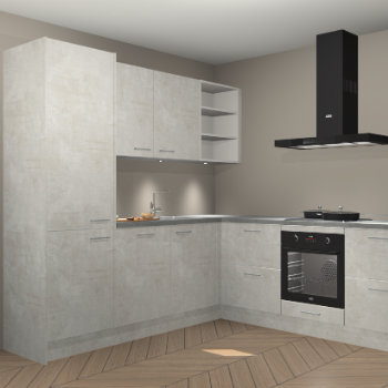 Beton opaal keuken Turek 83645