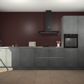 Beton Parelgrijs keuken Leuven 51113