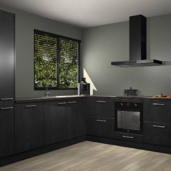 Beton Zwarte keuken Benidorm 52162