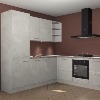 Beton opaal keuken Turek 83663