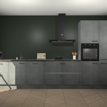 Beton Parelgrijs keuken Leuven 51193
