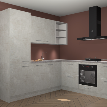 Beton opaal keuken Turek 83688