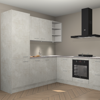 Beton opaal keuken Turek 83689