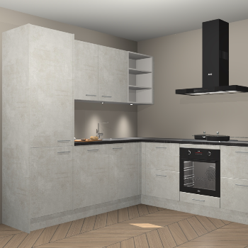 Beton opaal keuken Turek 83731