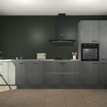 Beton Parelgrijs keuken Leuven 51259