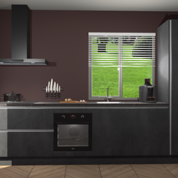 Beton Zwarte greeploze keuken Antigua 46372