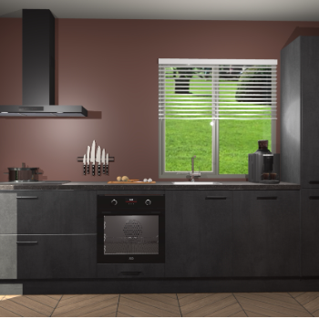 Beton Zwarte keuken Antigua 46373