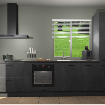 Beton Zwarte keuken Antigua 46374