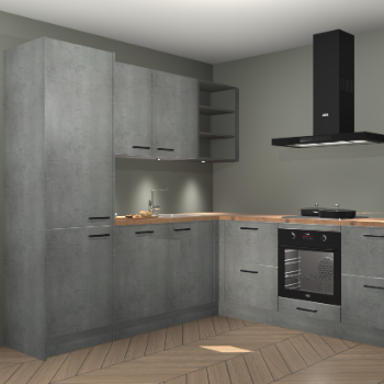 Beton parelgrijs keuken Turek 83753