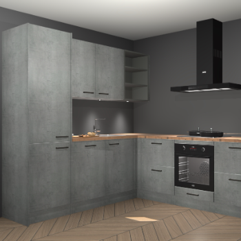 Beton parelgrijs keuken Turek 83754