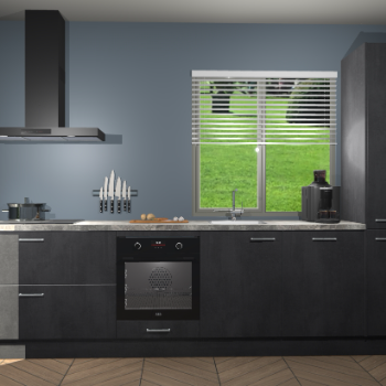 Beton Zwarte keuken Antigua 46397