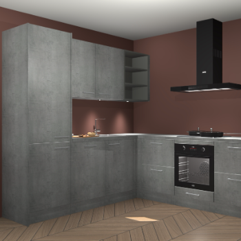 Beton parelgrijs keuken Turek 83767