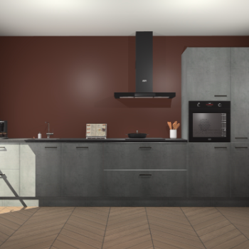 Beton Parelgrijs keuken Leuven 51315