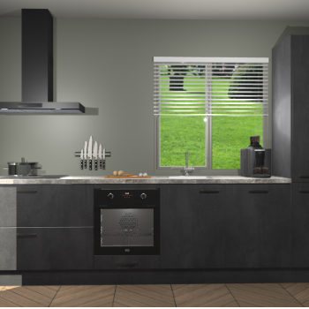 Beton Zwarte keuken Antigua 46405