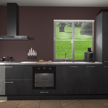 Beton Zwarte keuken Antigua 46447