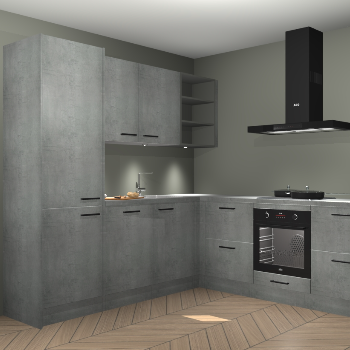 Beton parelgrijs keuken Turek 83770