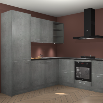 Beton parelgrijs keuken Turek 83779