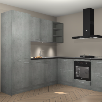 Beton parelgrijs keuken Turek 83780