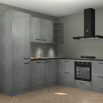 Beton parelgrijs keuken Turek 83782