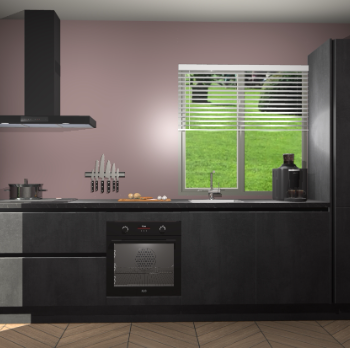 Beton Zwarte greeploze keuken Antigua 46459