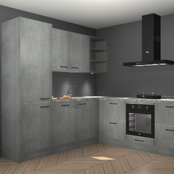 Beton parelgrijs keuken Turek 83795