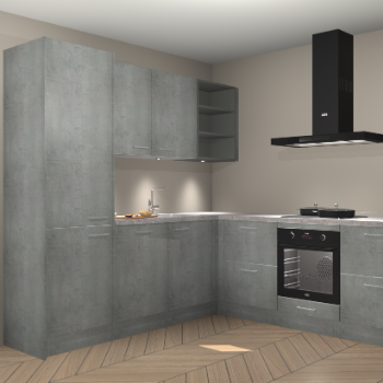 Beton parelgrijs keuken Turek 83815