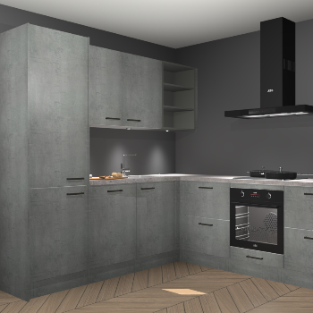 Beton parelgrijs keuken Turek 83808