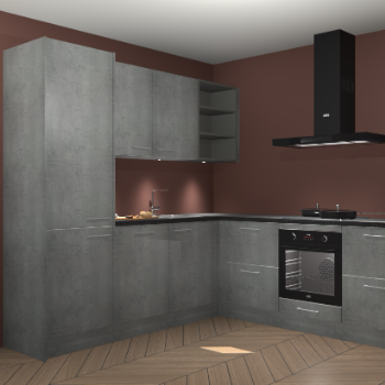 Beton parelgrijs keuken Turek 83823