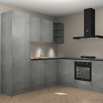 Beton parelgrijs keuken Turek 83824