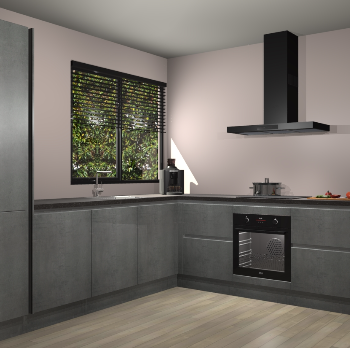 Beton Parelgrijs greeploze keuken Benidorm 51829