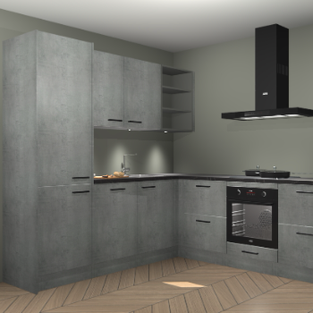 Beton parelgrijs keuken Turek 83826