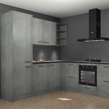 Beton parelgrijs keuken Turek 83827