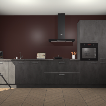 Beton Antraciet keuken Leuven 51499