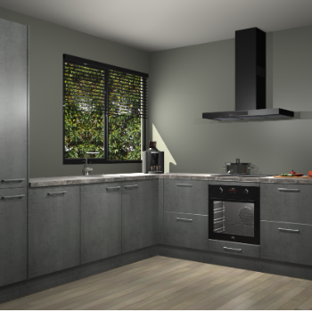 Beton Parelgrijs keuken Benidorm 51940