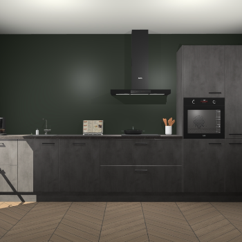 Beton Antraciet keuken Leuven 51447