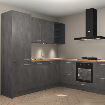 Beton antraciet keuken Turek 83850