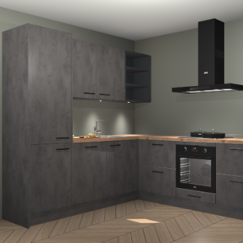 Beton antraciet keuken Turek 83852