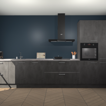 Beton Antraciet keuken Leuven 51530