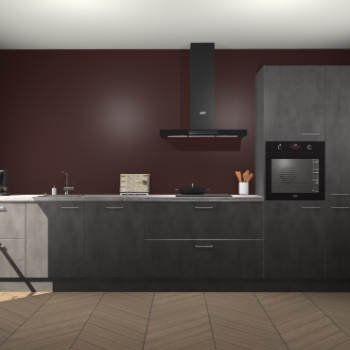 Beton Antraciet keuken Leuven 51532