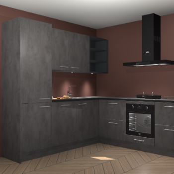 Beton antraciet keuken Turek 83901