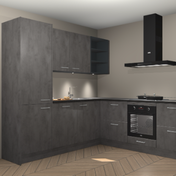 Beton antraciet keuken Turek 83902