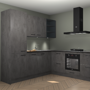Beton antraciet keuken Turek 83904