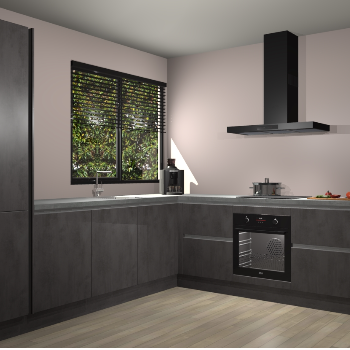 Beton Antraciet greeploze keuken Benidorm 52021