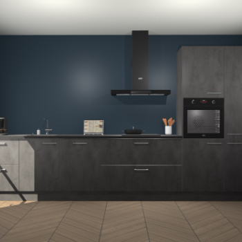 Beton Antraciet keuken Leuven 51560