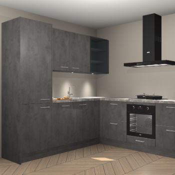 Beton antraciet keuken Turek 83992